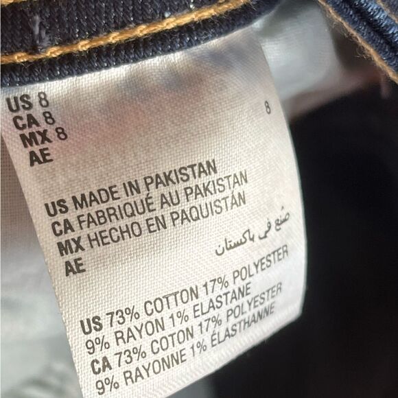 INC International Concepts Dark Indigo Blue Denim Shorts, Size 8/29, NWT - Picture 10 of 10